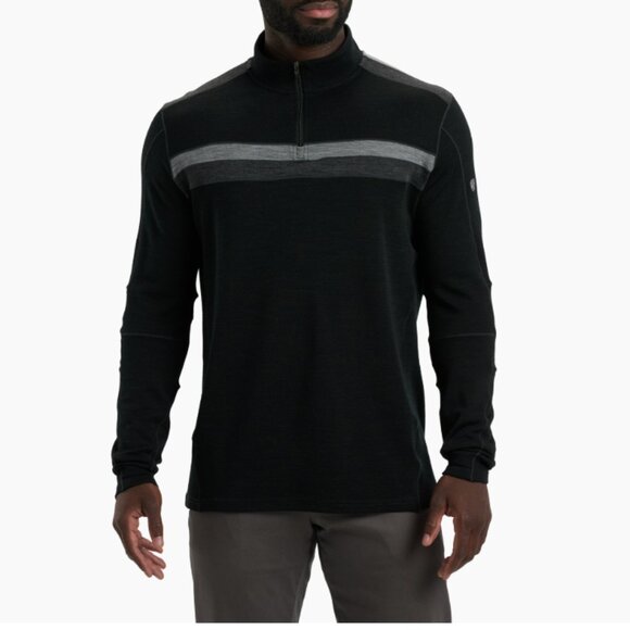 Kuhl Mens Downhill Racr 1/4 Zip Merino Long Sleeve L - Picture 1 of 7